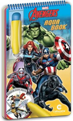Aqua Book Vingadores: Para pintar com água!