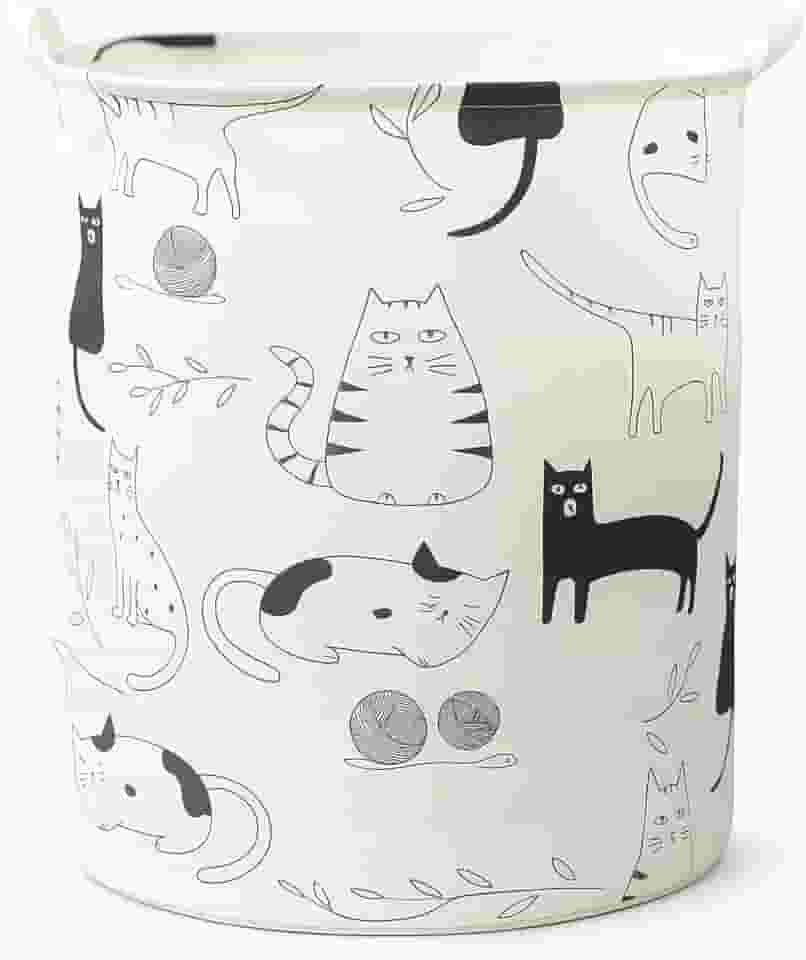 Cesto Organizador Roupa Suja Dobrável Multiuso 20l (Gatos)