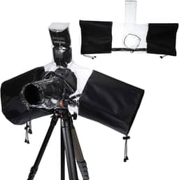 PATIKIL Capa de chuva para câmera, 2 peças, capas protetoras à prova d'água, protetor de capa para câmera de até 20 cm, transparente