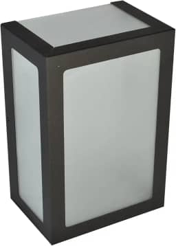 Arandela Alumínio 5 Vidros Focos Externa Interna Muro Parede Jardim E27 Branca, Preta ou Marrom (PRETO TEXTURIZADO)