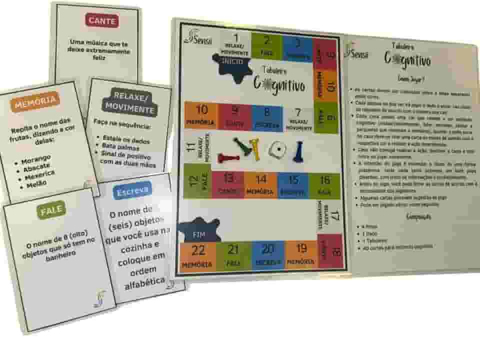 Tabuleiro Cognitivo: Estímulo Mental para Adultos e Idosos