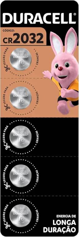 Duracell Pilha Moeda CR 2032 Com 5 Unidades