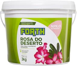 Forth Rosa do Deserto, Fertilizante Mineral, NPK + Micronutrientes, Floração, Fórmula Granulada, Nutrição Balanceada, Balde, 3kg