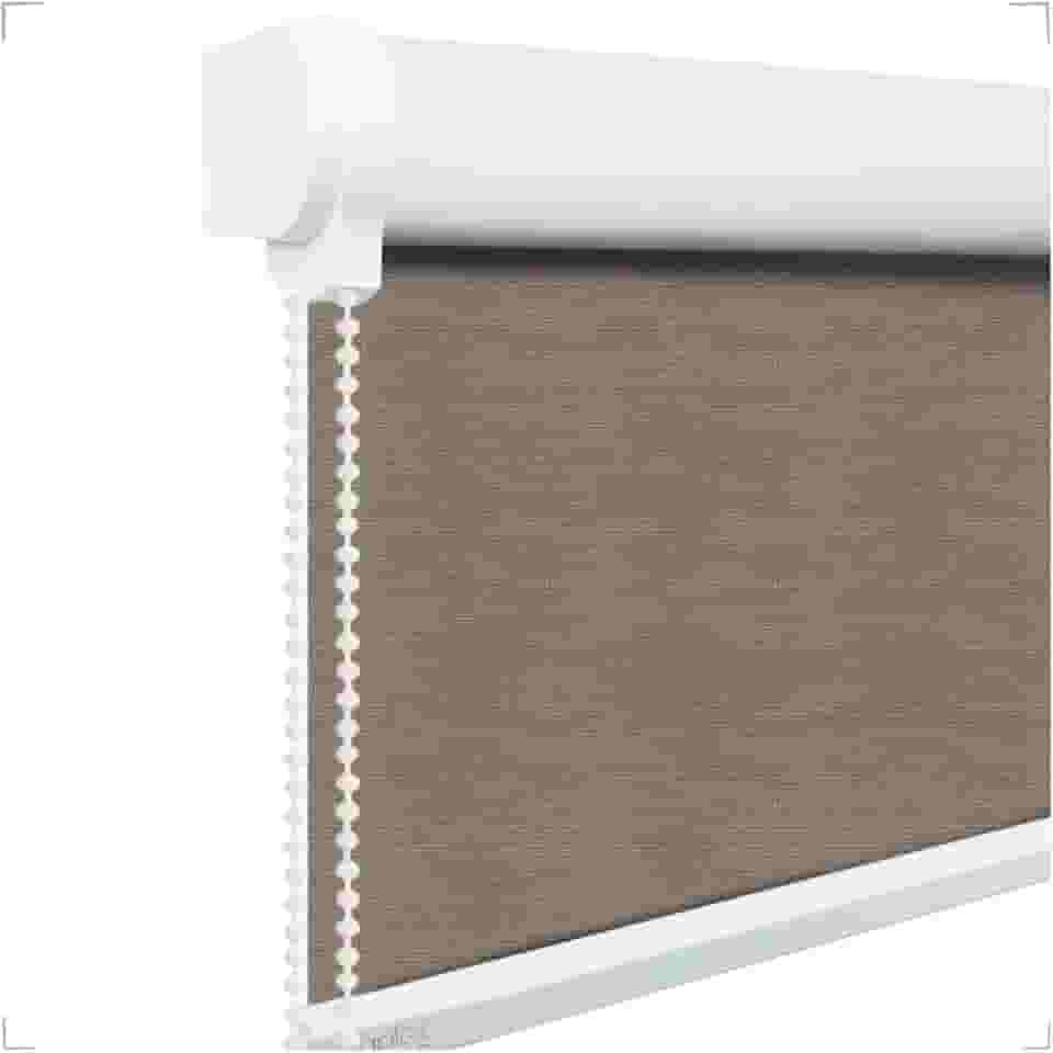 Cortina Persiana Rolô Blackout (COM BANDÔ E SEM BANDÔ) 1,30 (lar) x 1,40 (alt) (Tóquio 05 - Acabamento Branco)