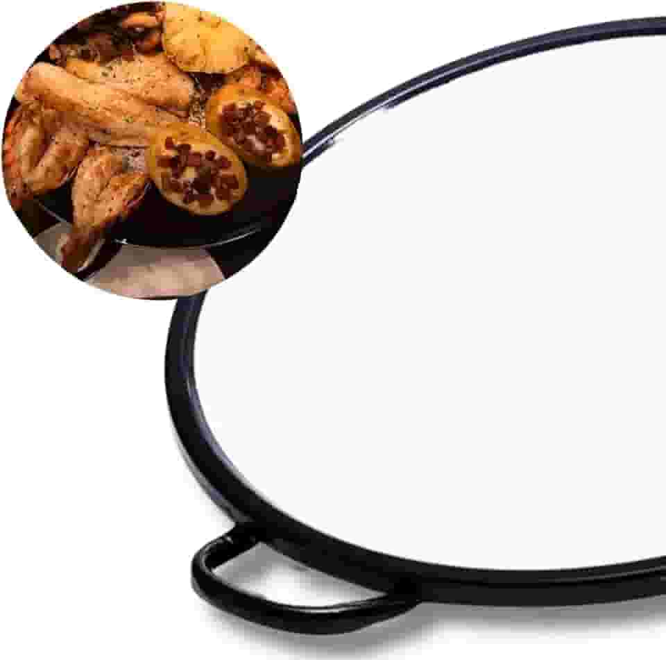 Tacho esmaltado para frituras n14 35cm 4 litros com alça pastel salgado