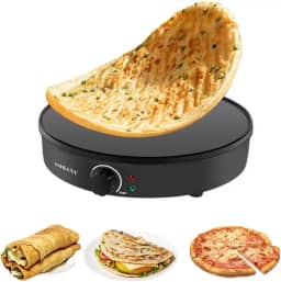 Máquina Elétrica Antiaderente Crepes, Tapioca, Panquecas, Pizzas e Tacos 30cm Voltagem 110V