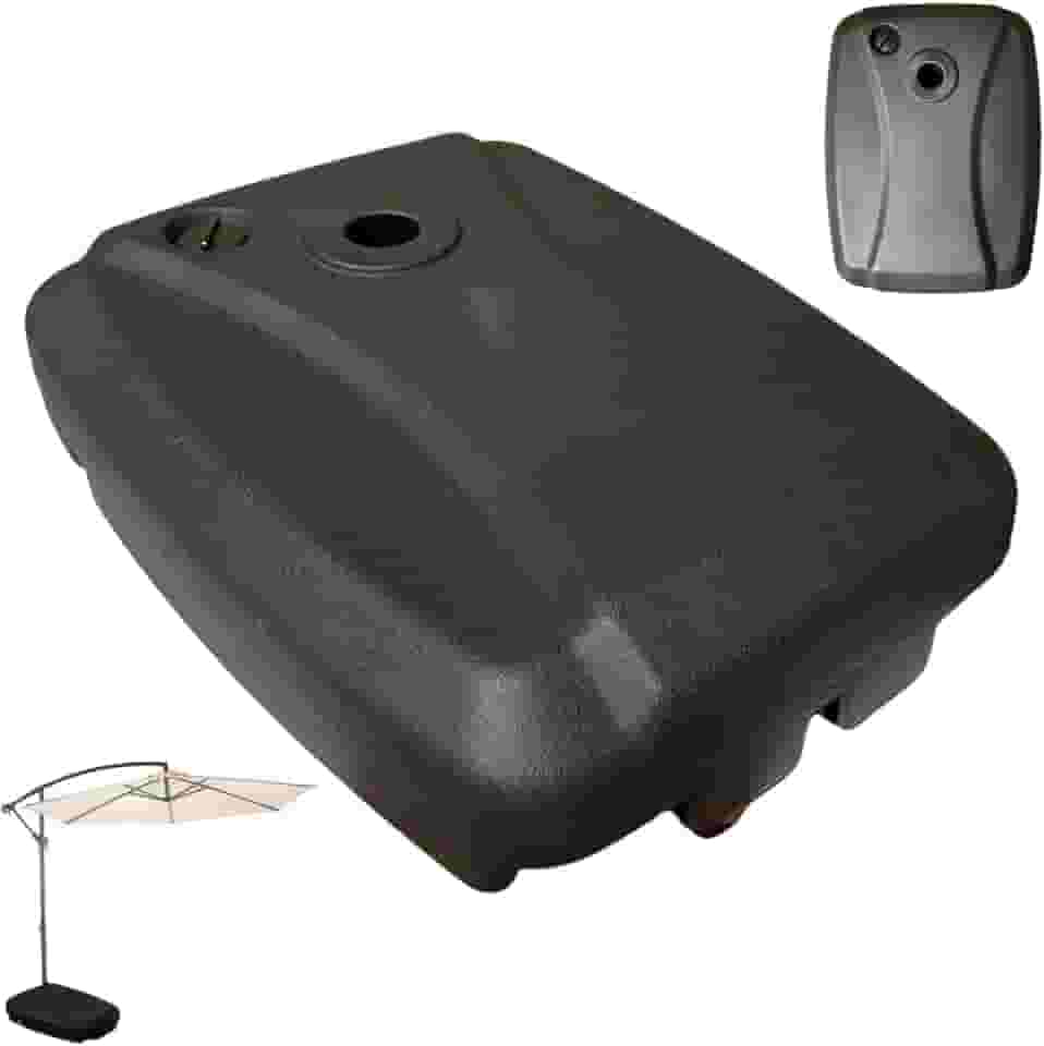 Base Plástica Grande 55L Para Ombrelone Lateral Areia ou Água Preta - AMZ