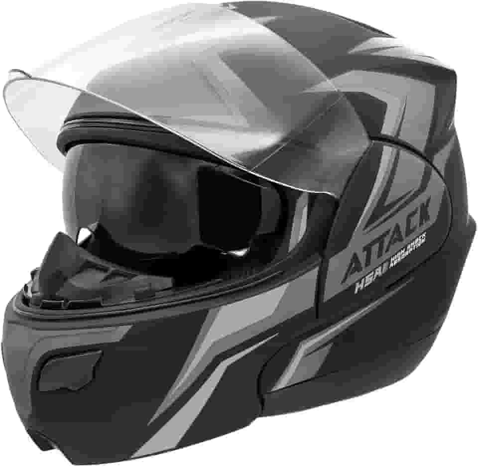 CAPACETE ESCAMOTEÁVEL PRO TORK ATTACK HSA CINZA TAM. 56