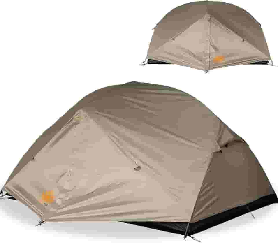 Barraca de Camping Montanhismo Esférica 2 Pessoas,Instalação Rápida, Ventilada, à Prova d’Água Com Tapete de Solo