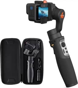hohem Estabilizador gimbal iSteady Pro 4 de 3 eixos para GoPro Hero 11/10/9/8/7/6/5, suporte de tripé portátil compatível com DJI OSMO Action, Insta360 ONE R, suporta controle sem fio antivibração,