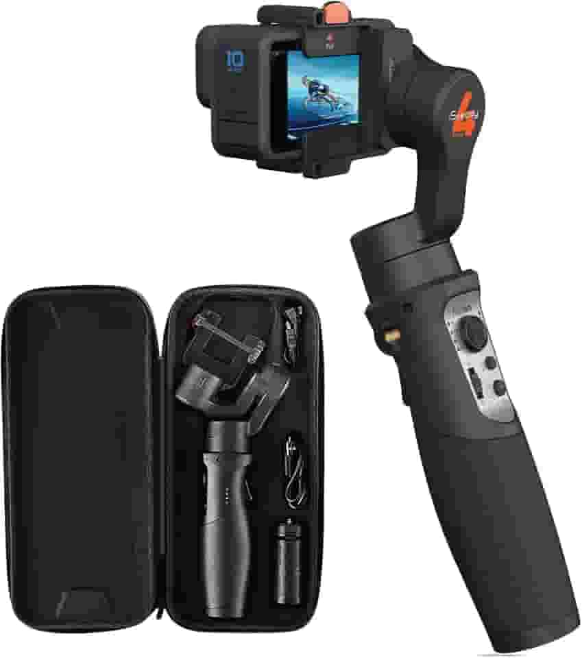 hohem Estabilizador gimbal iSteady Pro 4 de 3 eixos para GoPro Hero 11/10/9/8/7/6/5, suporte de tripé portátil compatível com DJI OSMO Action, Insta360 ONE R, suporta controle sem fio antivibração,