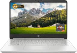 HP Laptop com tela Full HD de 14 polegadas, processador AMD Ryzen 3 3250U, 8GB DDR4 RAM, SSD 128GB, USB Tipo-C, Wi-Fi, webcam HD, HDMI, Windows 11 Home, prata