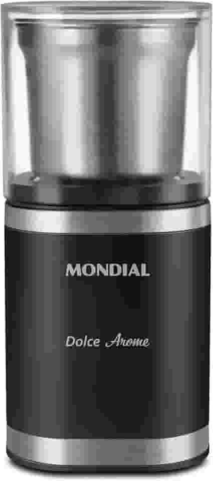 MONDIAL Moedor de Café Dolce Arome, Preto/Inox, 180W, 127V - MCF-01-BI