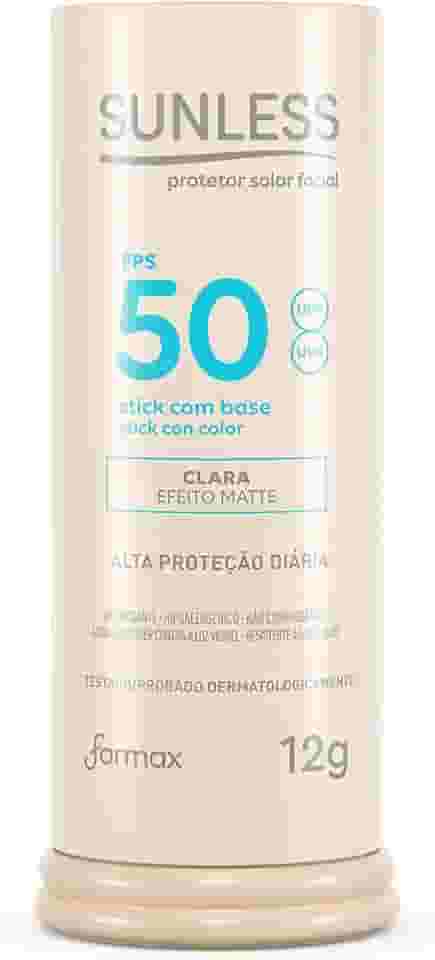 Sunless Protetor Stick Com Base Clara Fps50 Sunless 12G