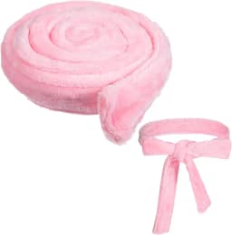 Cinto de roupão reutilizável, gravata unissex de 170 cm, para viagem, casa, hotel, spa, sono, (rosa, ajustável)