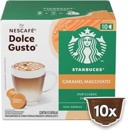 Café com Leite em Cápsula Caramel Macchiato Starbucks Caixa 106,5g 10 Unidades