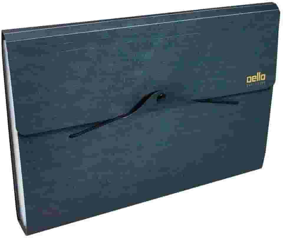 Pasta Sanfonada Plástica, Dello, 6094P.0012, Preto