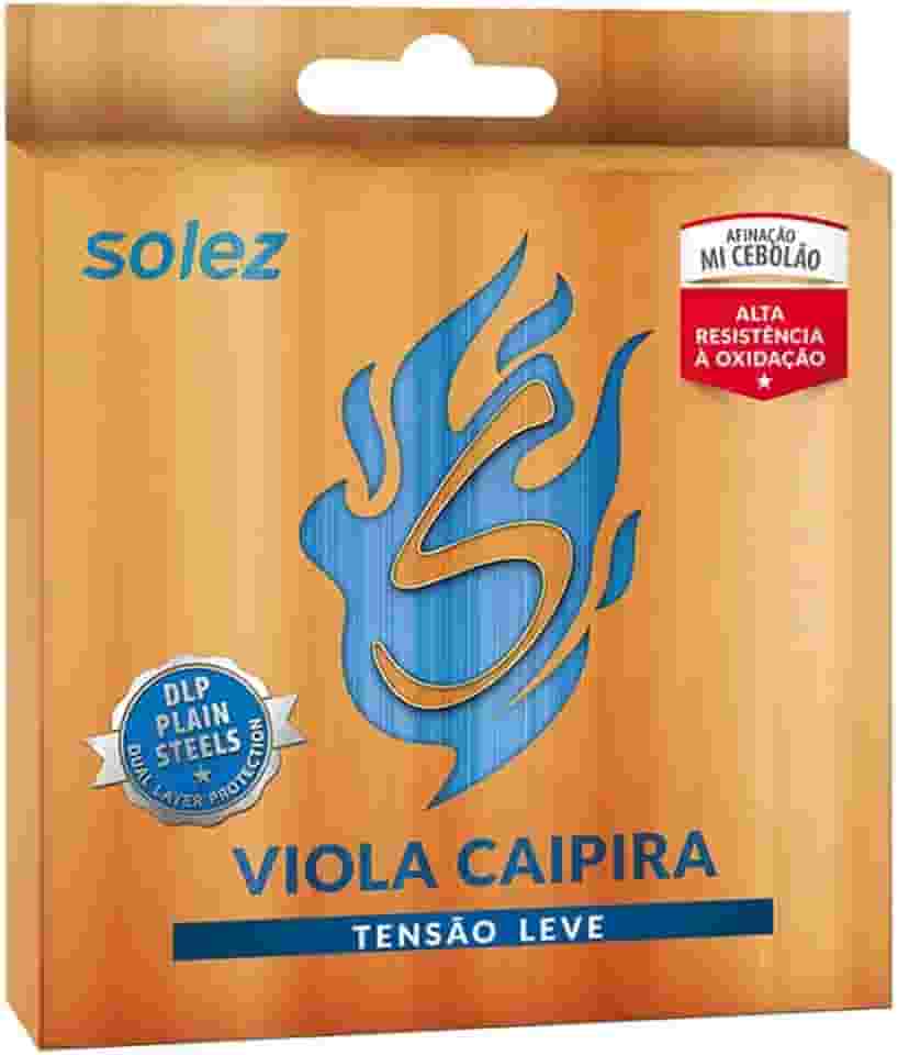 Encordoamento Viola Caipira Tensão Leve Cebolão Mi Solez