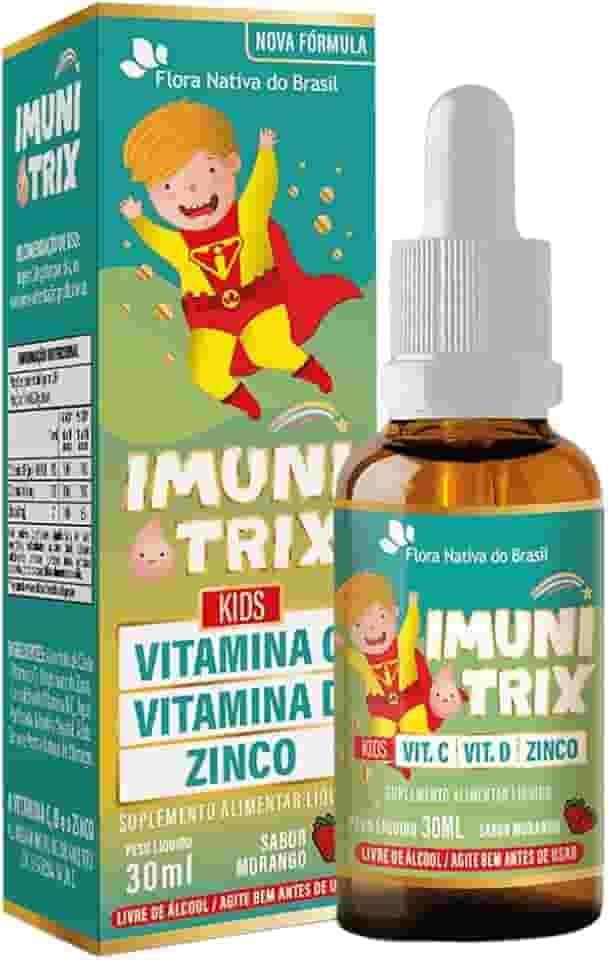 Imunitrix Kids (Vit. C +D+Zinco) 30ml Sabor Morango - Flora Nativa