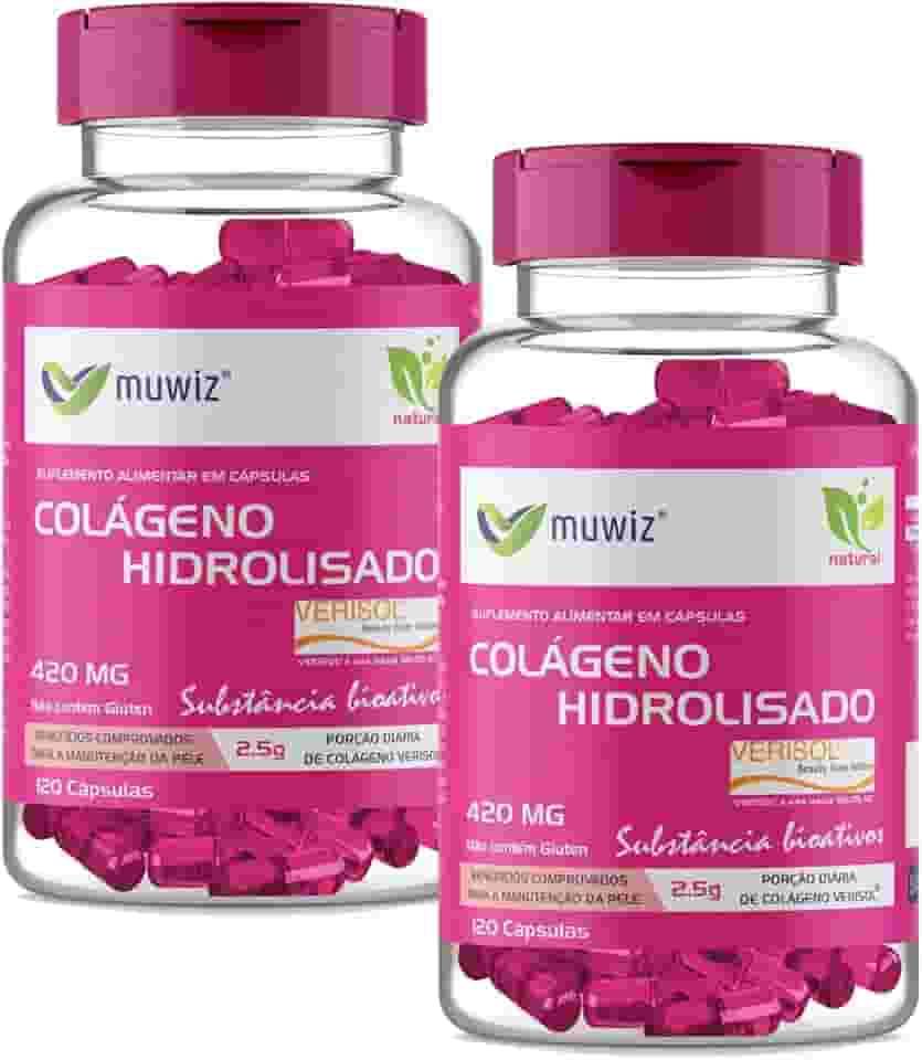 Colágeno Hidrolisado Verisol 420 mg 120 Cápsulas -2 Frascos