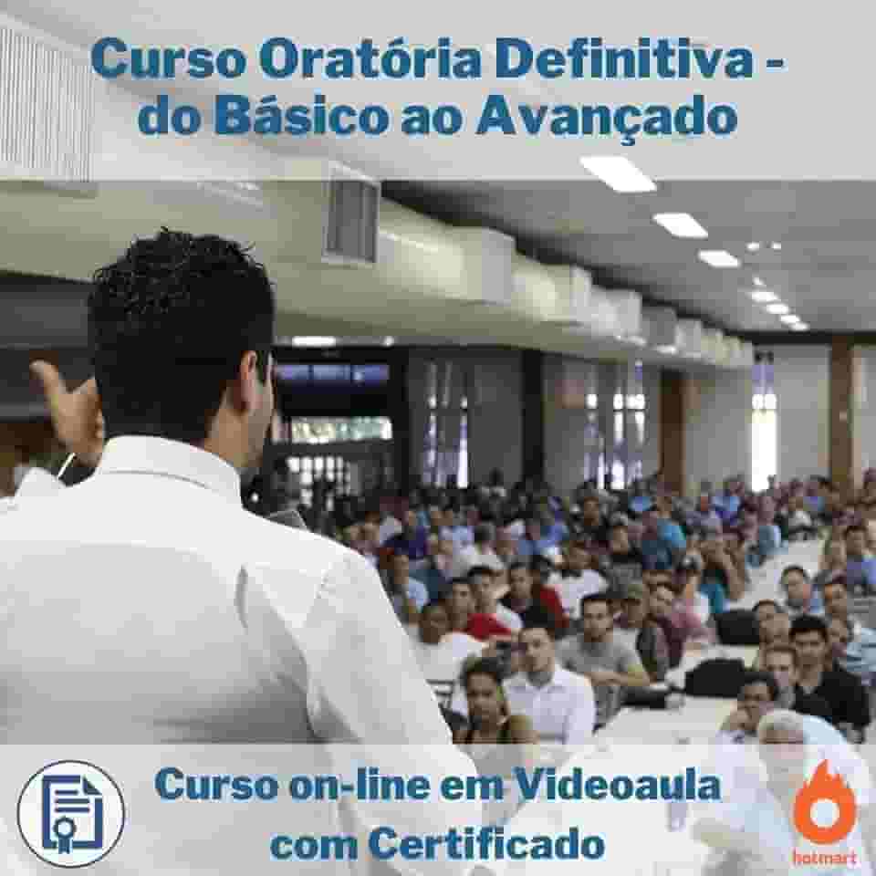 Curso on-line em videoaula de Oratória Definitiva - do Básico ao Avançado com Certificado