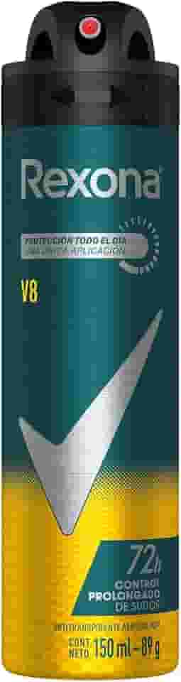 Rexona Desodorante Antitranspirante Aerosol Masculino V8 72 Horas 150Ml Branco (A Embalagem Pode Variar)