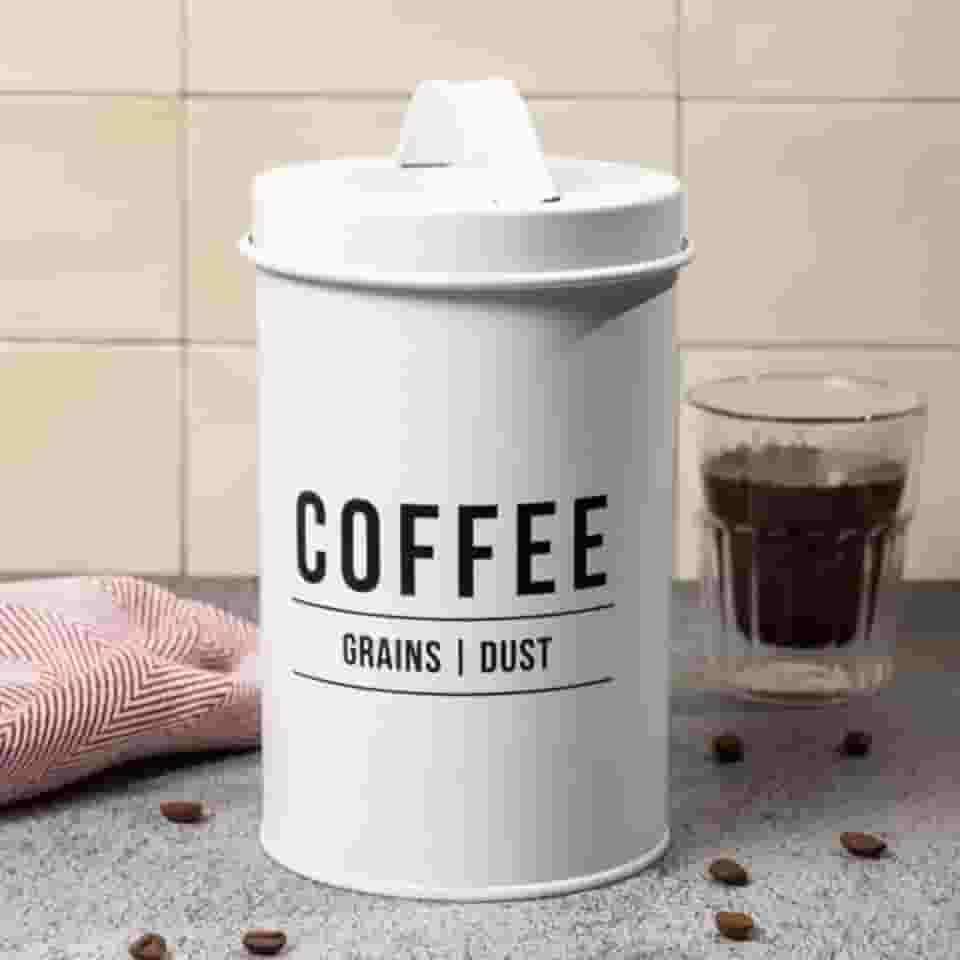 Pote para café de aço Manhattan branco 1,2 litro