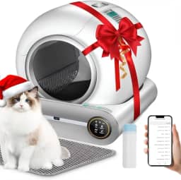 Caixa de Areia Autolimpante, 52 * 51 * 48cm, Grande Capacidade Caixa de Areia Automática para Gatos, Caixa de Areia para Gatos com Autolimpeza, Caixa Areia Gato Fechada, Caixa de Areia para Gatos