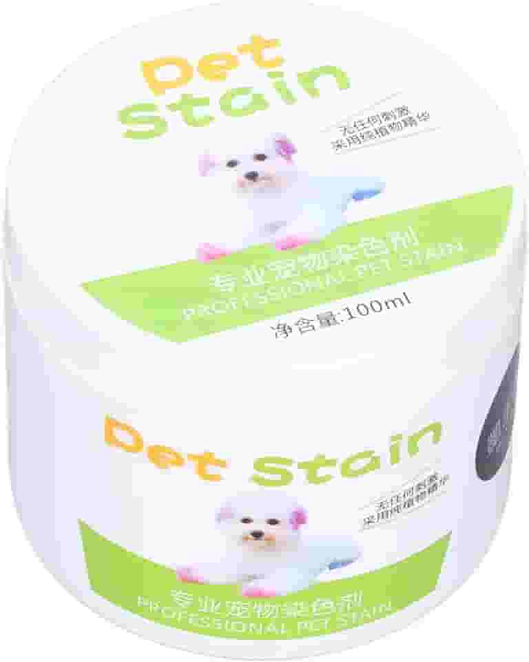 Agente de coloração de pelo de cachorro, moda faça você mesmo, fácil de usar, tintura permanente de pelos de animais de estimação para cuidados com animais de estimação (preto)