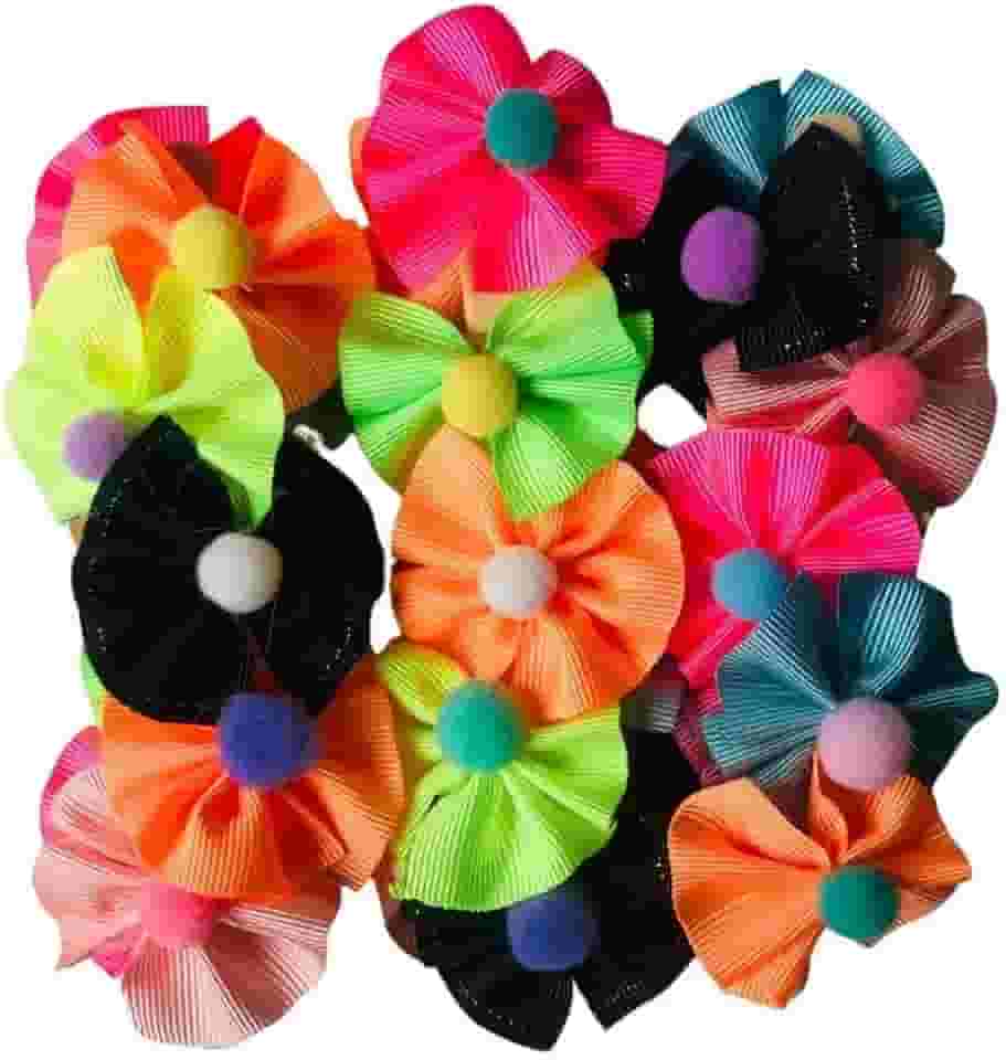 MY PET BRASIL Laço 22 Fuxico Pompom - 30 Un