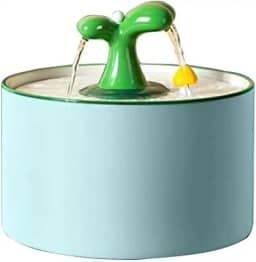 Fonte De Água De Cerâmica Para Animais De Estimação, Ultrassilencioso Para Animais De Estimação, Bebedouro Automático USB, Tigela Para Cães E Gatos,Azul 1,5l,Hilarious123