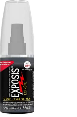 Exposis Extreme, Repelente Spray de Mosquitos, com Icaridina, Até 10h de Proteção, 52ml