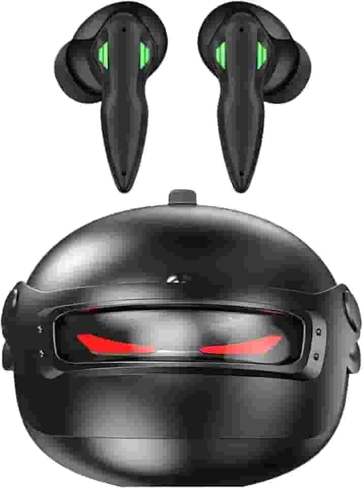 Fone de Ouvido Gamer Sem Fio Bluetooth TWS KD-777 Estilo Robô com Luz LED e Som Estéreo Potente – Preto