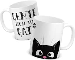 Caneca Personalizada Presente Gente Legal Tem Gato Mãe Cerâmica 325ml