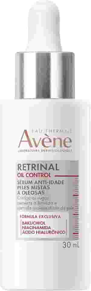 Avène Retrinal Oil Control Sérum Facial Anti-Idade, Antioleosidade para Peles Mistas e Oleosas, com Bakuchiol, Niacinamida e Ácido Hialurônico. Menos rugas e mais firmeza, 30 ml