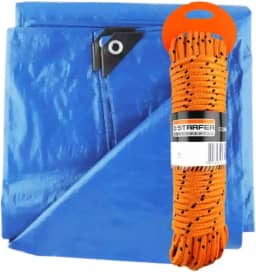Kit Lona 3x3m Impermeável Com Corda 10 Metros