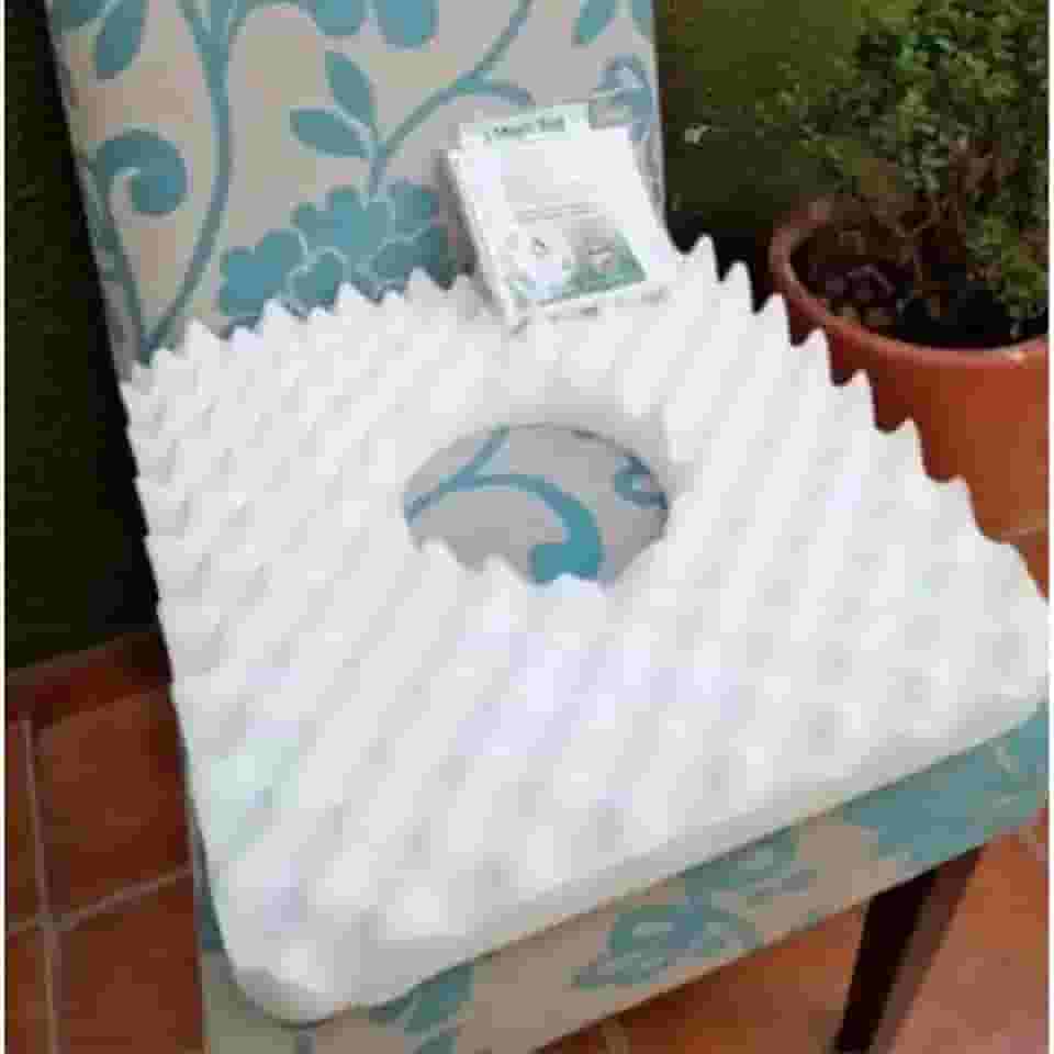 Almofada Caixa de Ovo Escaras Hemorroida com Orificio Removivel mais Capa protetor impermeável