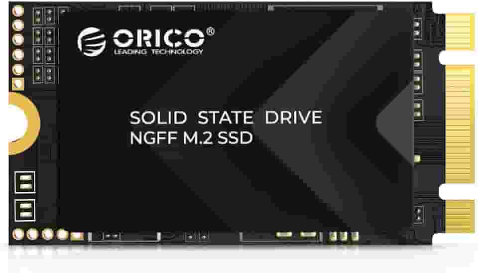 ORICO SSD SATA M.2 2242 de 256 GB, unidade de estado sólido interna compacta com flash TLC NAND, velocidades de leitura e gravação de até 500 MB/s e 450 MB/s, compatível com laptops ultrafinos e mini