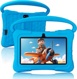Tablet infantil de 7 polegadas, 32 GB, Android 13 com WiFi, câmera dupla, educação, jogos, software infantil pré-instalado, tablets de computador com filtros de idade, controles parentais