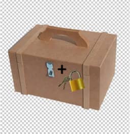 Caixa Madeira Mdf Natural Baú Organizador Luxo E Alça Decor