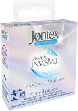 Preservativo Camisinha Jontex Sensação Invisível - 2 unidades, Jontex