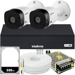 Kit 2 câmeras Intelbras VHL 1220B Full HD 20m DVR Mhdx 1004