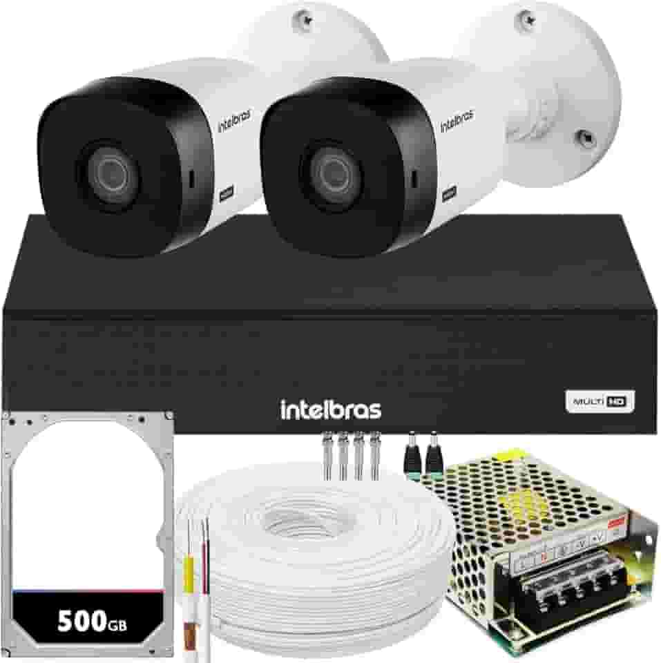 Kit 2 câmeras Intelbras VHL 1220B Full HD 20m DVR Mhdx 1004