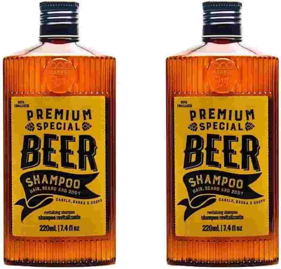 Shampoo para Cabelo e Barba QOD Premium Special BEER 220ml - 2 unidades