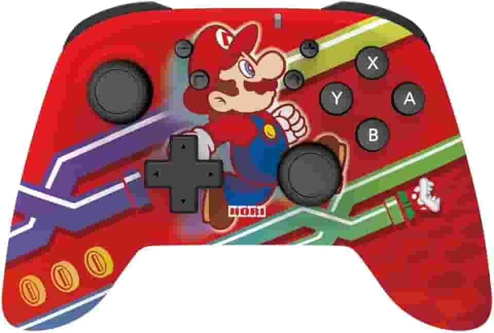 Controle sem fio Hori Pad Pro - Edição Especial Mario, Licenciado para Nintendo Switch