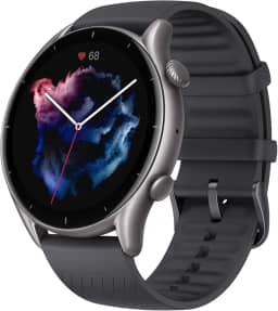 Amazfit GTR 3 A1971 smartwatch 46mm para telefones Android e iPhone Alexa embutido, GPS e modo de movimento 150, tela AMOLED de 1,39 polegadas (black)