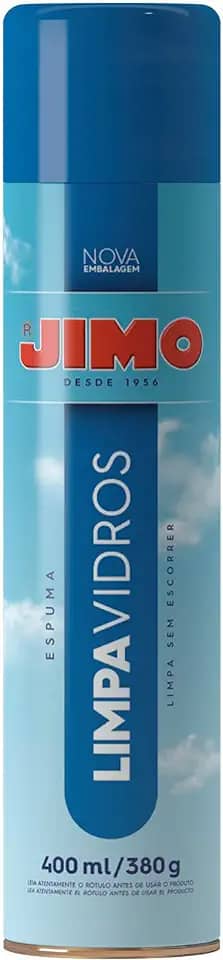 JIMO Limpa Vidros Carro Vitrine Janela Espenho Espuma Limpadora N�o Escorre Inovador Aerossol 400ml