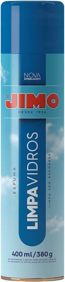 JIMO Limpa Vidros Carro Vitrine Janela Espenho Espuma Limpadora N�o Escorre Inovador Aerossol 400ml