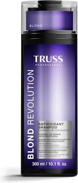Truss Shampoo Antioxidante Blond Revolution | Proteção e Brilho para Cabelos Loiros | 300ml