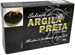Kit Com 3 Sabonetes Bionature De Argila Preta 90g